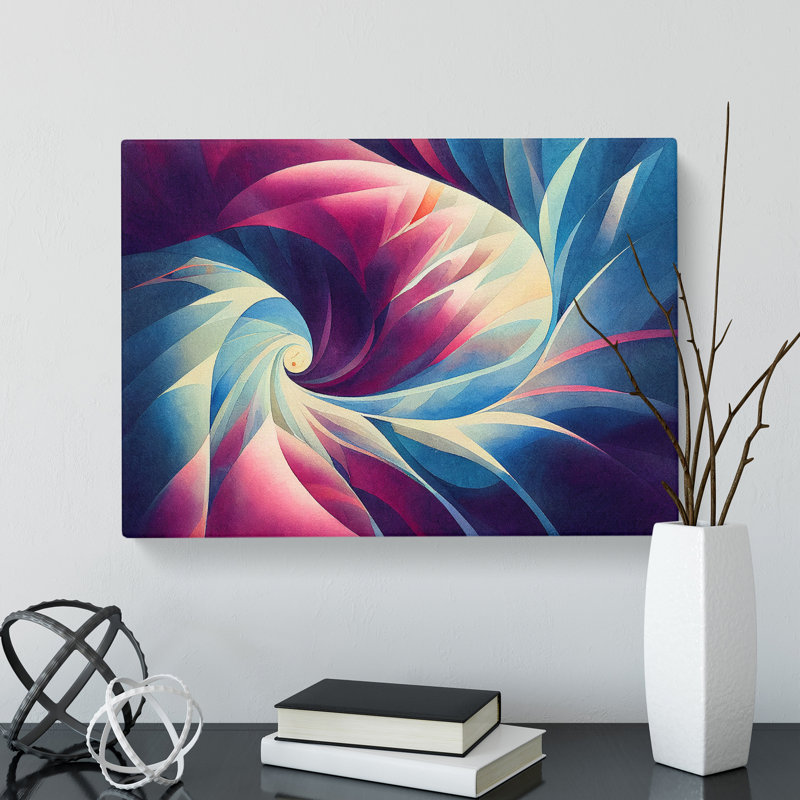 Supreme Abstract Fractals - Wrapped Canvas, 50cm H x 76cm W x 3cm D