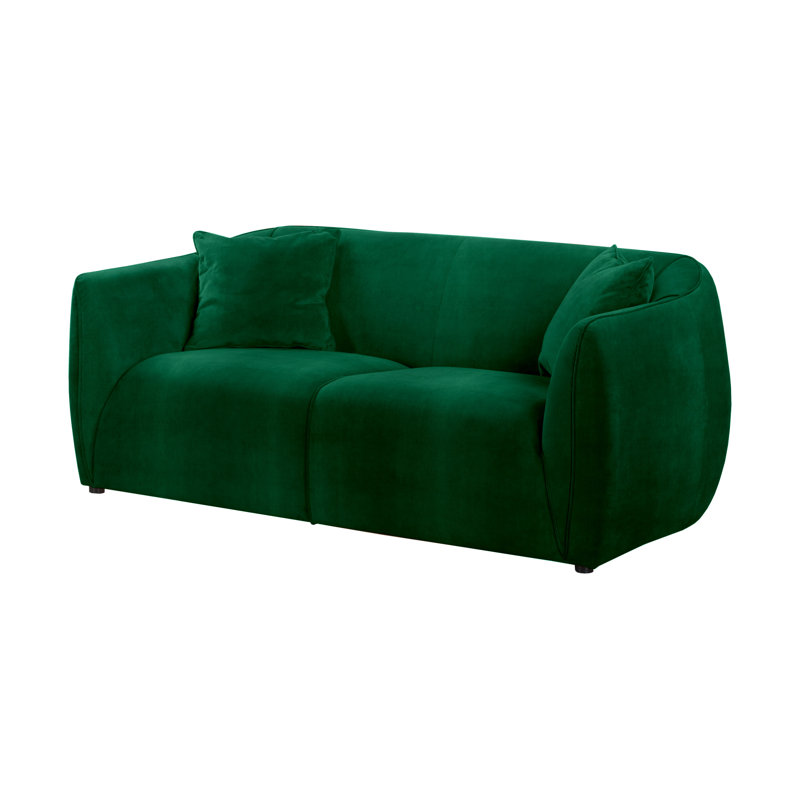 Marguerite 2 Seater Velvet Sofa, Green