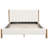 Queen Size Boucle Bed Frame With Thick Headboard-1709142646
