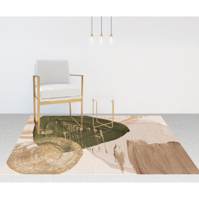 Dembinski Vinyl Machine Printed Area Rug