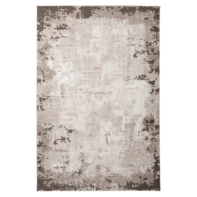 Opal Abstract Area Rug, Rectangle 120 x 170cm, Beige