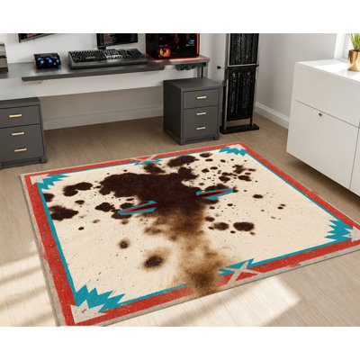 Tapis à motif de vaches Western Western
