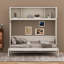 Lit escamotable double avec armoires de rangement