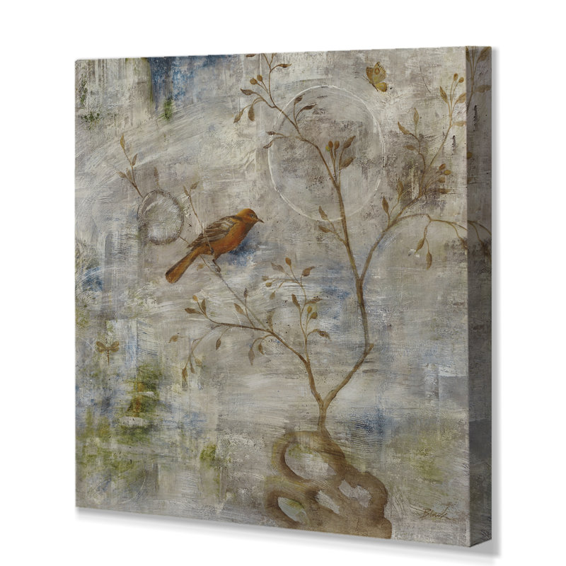 « oriole ii », reproduction d’art sur toile tendue, H 10 po x l 10 po x P 1,5 po