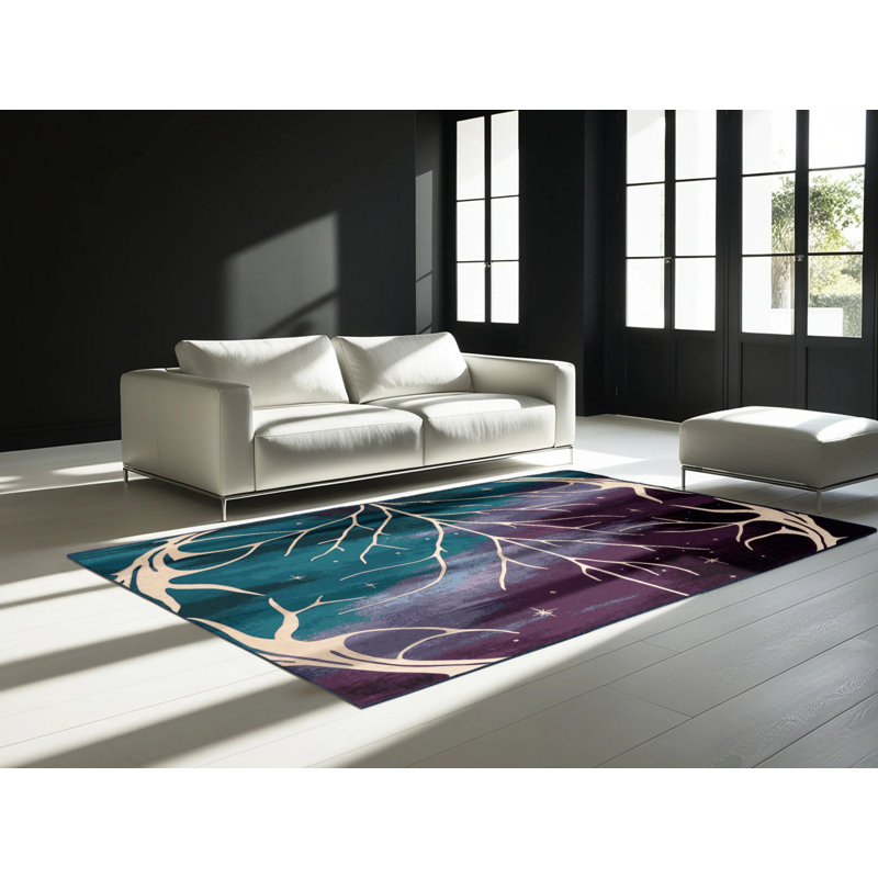 Moonlit Vines Rug, Round 4'