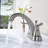 Centerset 2-handle Bathroom Faucet with Drain Assembly-56118832