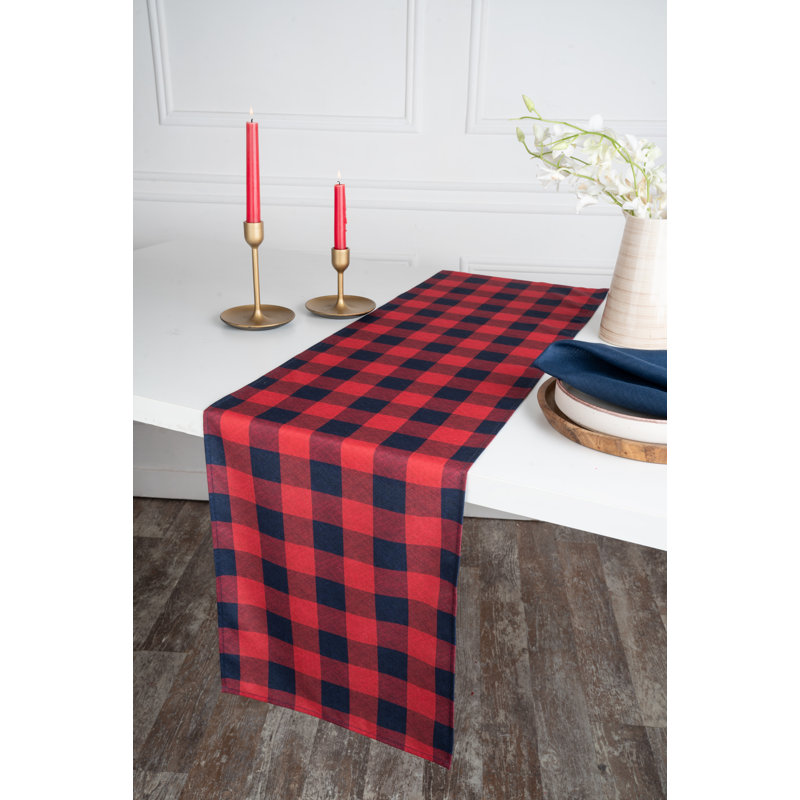 D'Moksha Homes Buffallo Check 4th July Table, 90" Rectangle