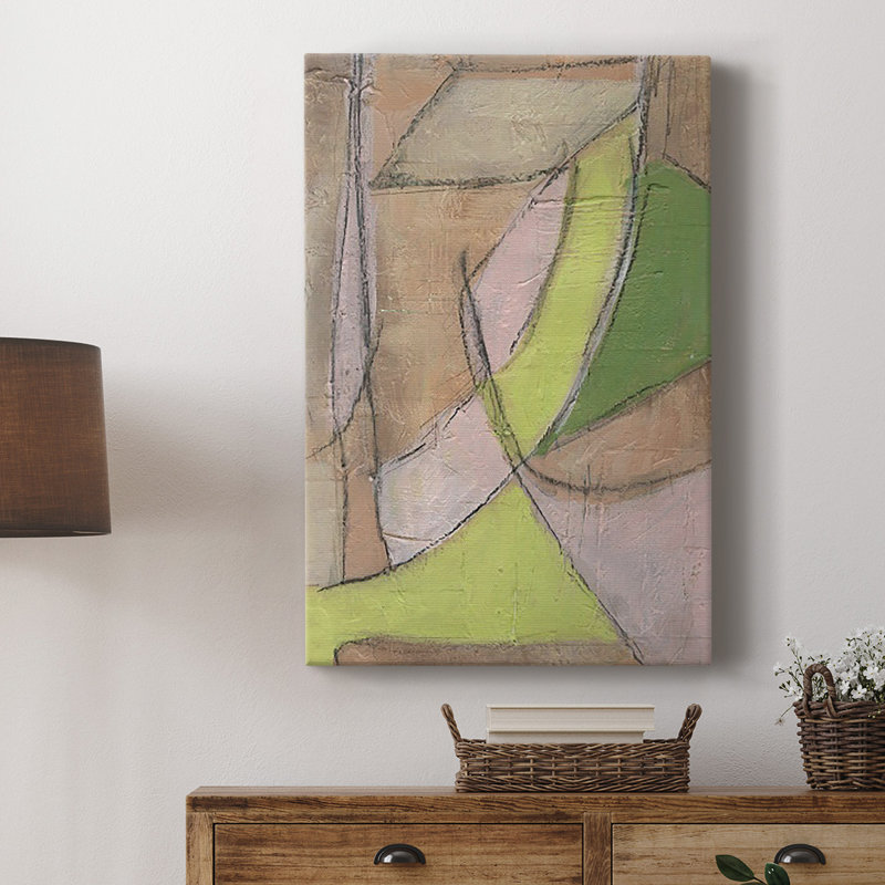 «Many Layers II», toile tendue avec châssis de qualité supérieure - prête à être accrochée, H 27 po x l 18 po x P 1 po