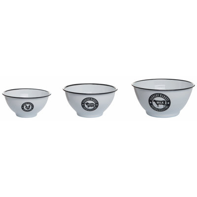 Pegram Stainless Steel Stainless Steel 3 Piece Mixing Bowl Set