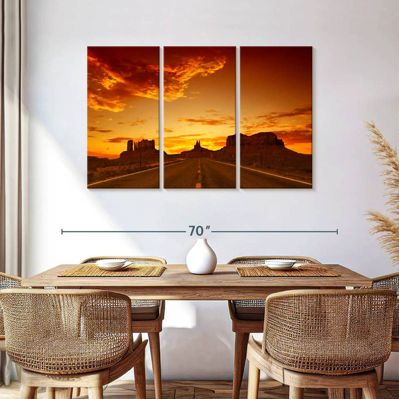 Mehar Road Sunset, 36" H x 57" W