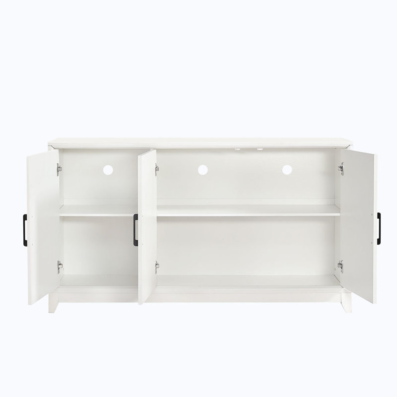 Armoire de rangement avec tablette réglable, Blanc