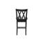 Ensemble de salle à manger 5 pièces hauteur comptoir : table noire avec étagères et 4 chaises, plateaux en similicuir et sièges de chaises rembourrées