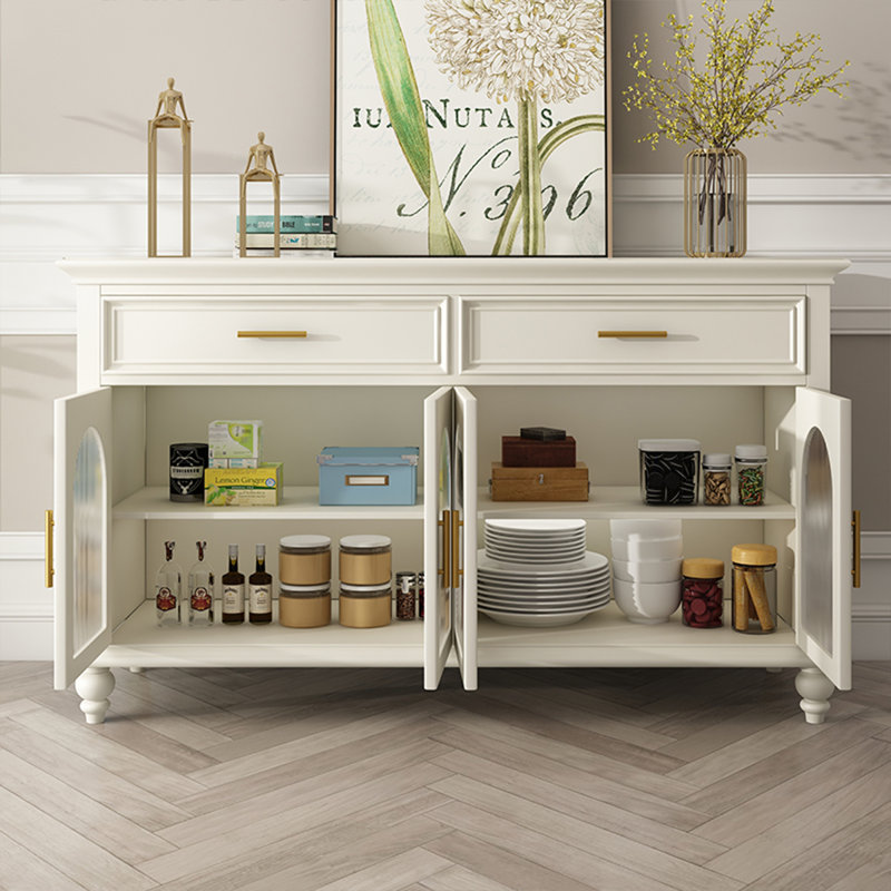 American-Style Solid Mahogany Sideboard