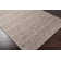 Tapis taupe en laine tissé à plat à la main Zekia