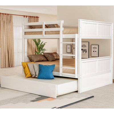 Khaleesa Full Over Full Bunk Bed with Twin Size Trundle for Bedroom