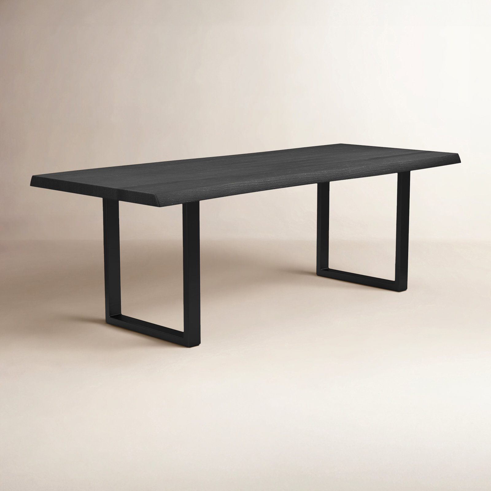 Colin Acacia Dining Table, Black, Ebonized, 29.75"H x 116"L x 40"W