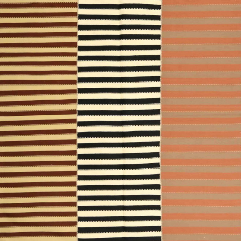 Striped Indoor Rug, Square 5'
