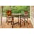 Ardoin Round Pine Outdoor Bar Table