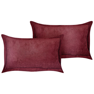 2er-Set Cord-Kissen 43 X 43 Cm Goldbraun ZINNIA