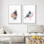 «Pastel Watercolor Explosionest Bird Portraits Animals Wall Images Modern Rustic Chic Living Room» 2 - Pièces sur-98554677-98554678