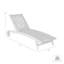 Chaise longue inclinable en eucalyptus 28 po Parlier Tillie-838081570-834864238
