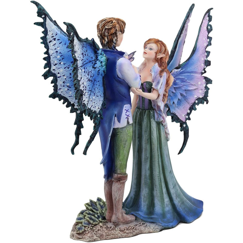 Figurine fée mère père et bébé enfant