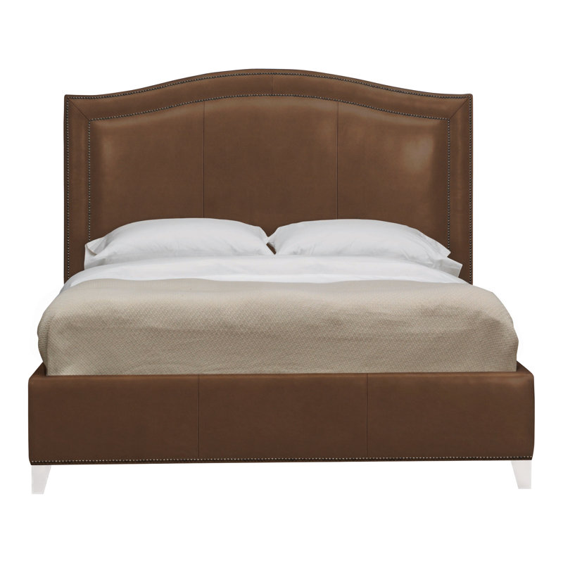 Caroline/Casey Queen Leather Bed, Gatsby Brown Sugar, Casa Blanca, Yes