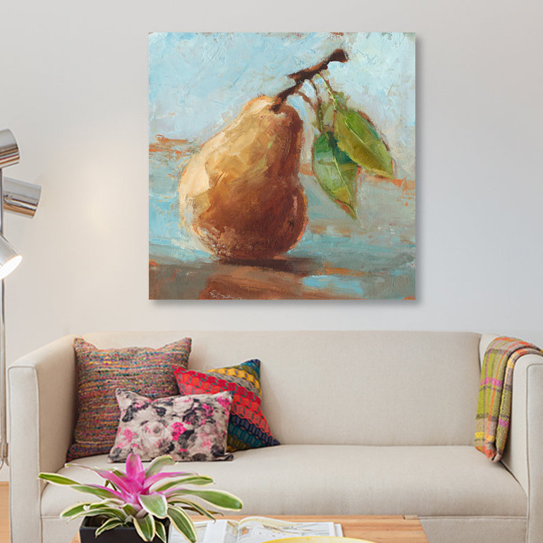 «Impressionist Fruit Study II» par Ethan Harper, reproduction sur toile, H 12 po x l 12 po x P 1,5 po, Pas de tapis