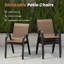 Ensemble de 4 chaises de patio empilables-607886407-607886410