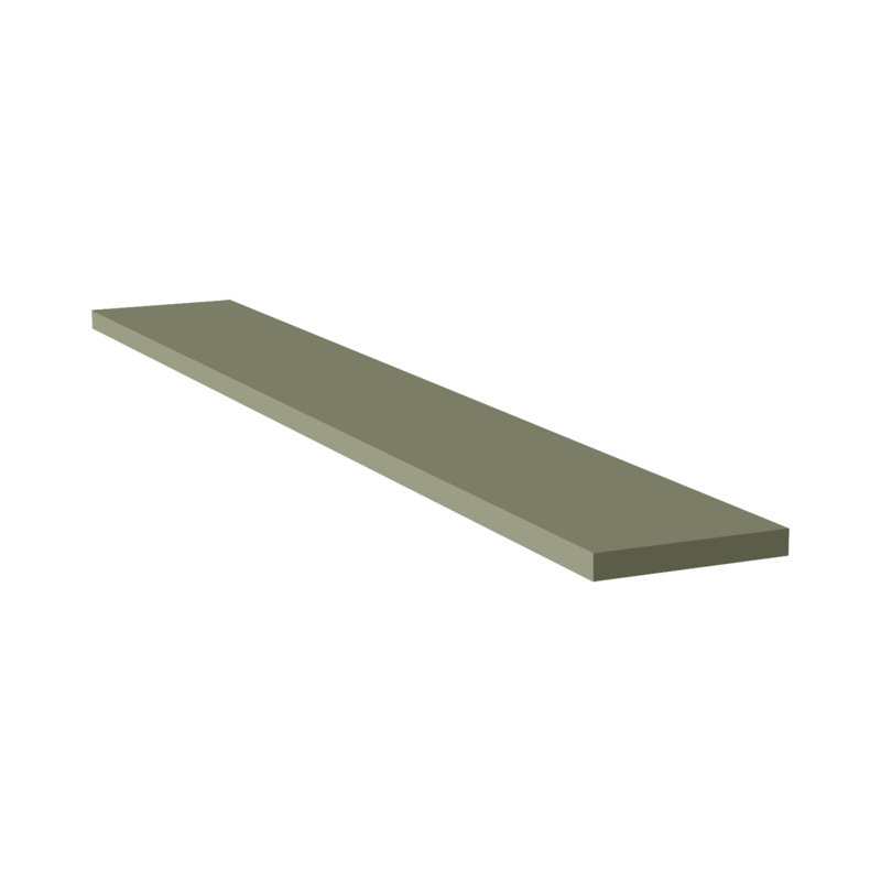 Panneau de remplissage mural Sinber Saga Green, l 6 po x H 42 po, H 42 po x l 6 po, Vert sauge