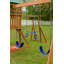 Ensemble de jeu Mountain View avec toit bâche et accessoires multicolores, glissade verte-53131397