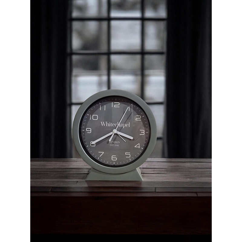 Geko Quartz movement / Crystal Tabletop Clock, Grey