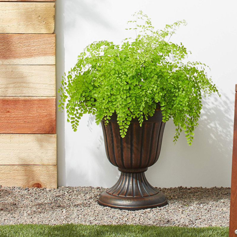 Pot à fleurs en plastique Anouk Classic, H 12 po x l 10 po x P 10 po, Cuivre