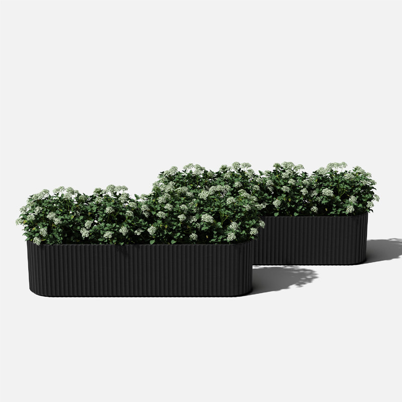 Veradek Demi Series Window Box 36" Planter, Black, 2