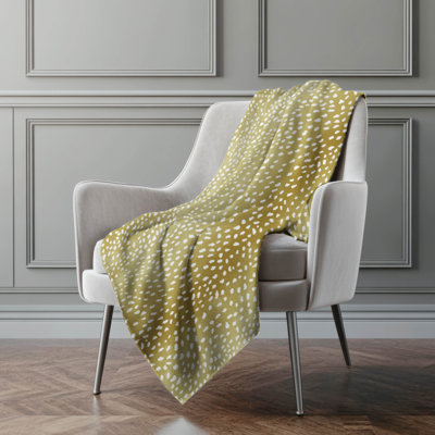 Addison Machine Washable Sherpa Antelope Throw Blanket
