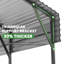 Carports 20X20 robuste, abri de voiture en métal avec structure et base renforcées, cadre d'abri de voiture extérieur pour camionnette, bateau, voiture et tracteurs