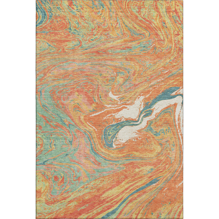 Premium Machine Washable Cossette AMF1061 Abstract Rug