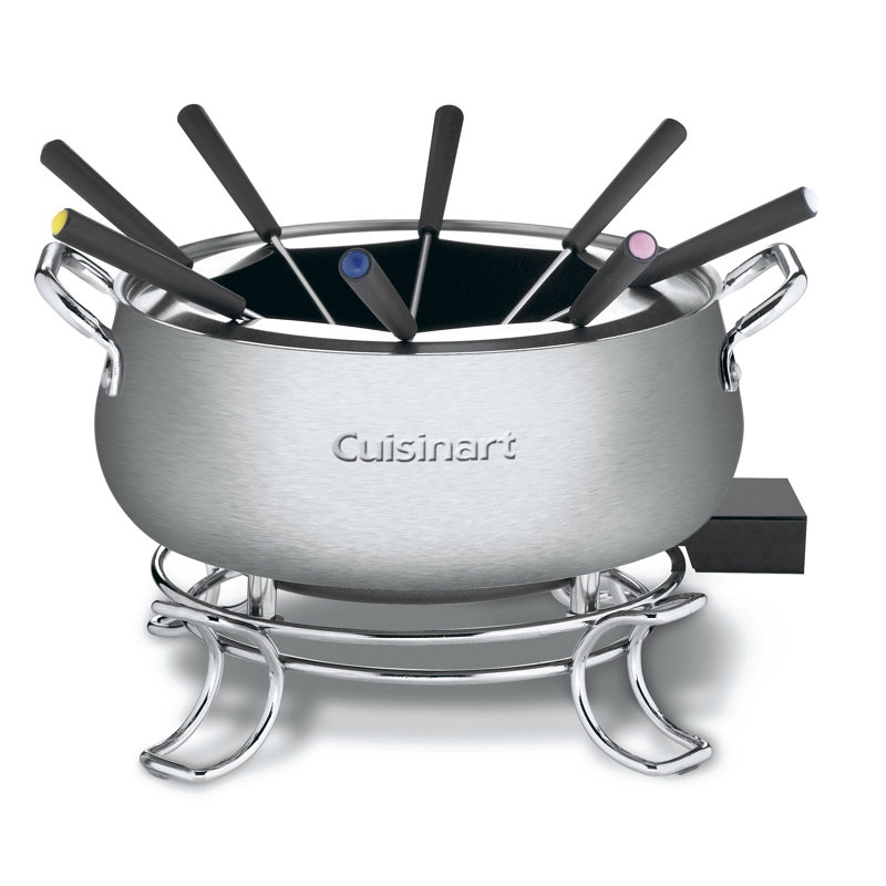Cuisinart 3 Quart Fondue Pot, For Chocolate, Cheese, Broth, Oil