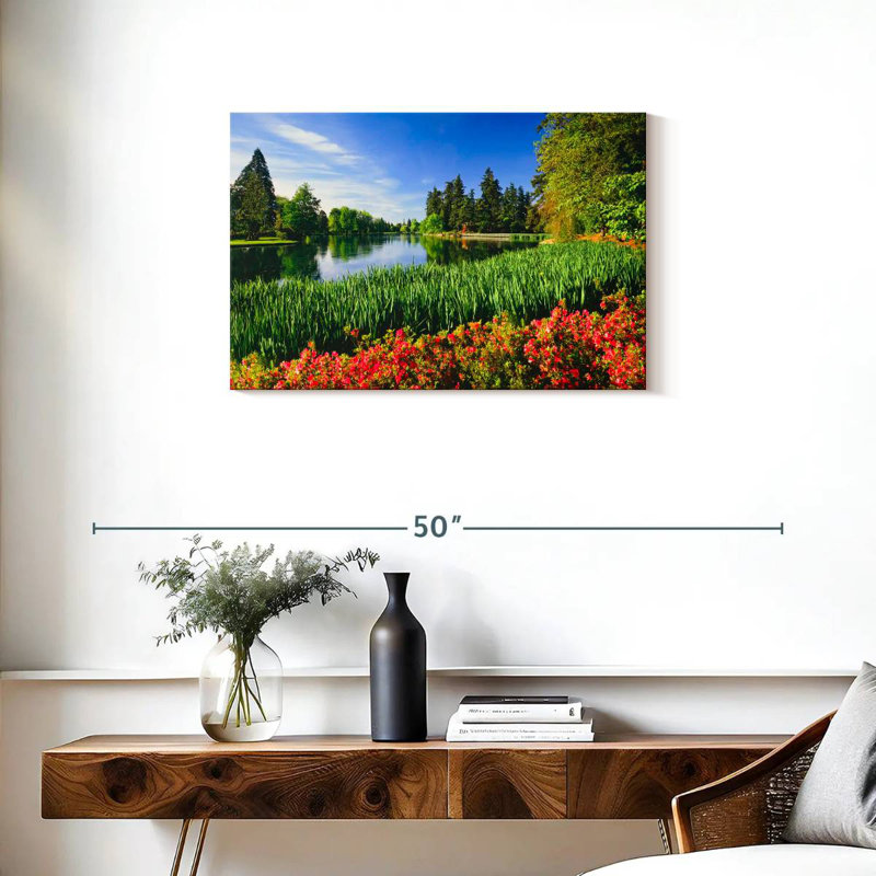 Champ de fleurs Alvord Silver Falls, H 20 po x l 30 po