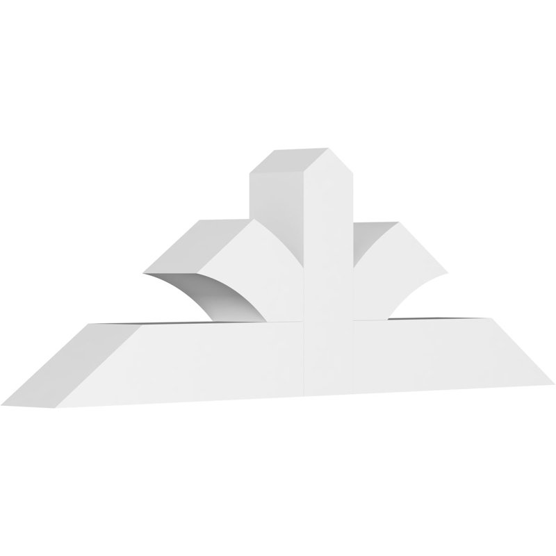 Support pour pignon en PVC de qualité architecturale Richland, H 20 po x l 60 po (pas: 8/12), P 6 po x F 6 po