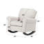 Chaise berçante en tissu beige pour salon, chambre à coucher