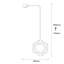 Luminaire suspendu géométrique 1 lumière Kason-1287087884-1287087885