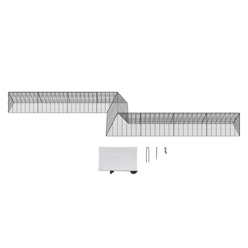Floden Chicken Run, 24" H x 287" W x 78" D