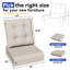 Coussins de chaise d'extérieur résistants aux intempéries en tissu d'oléfine beige, bleu, rouge et durable, résistants à l'eau et aux rayons UV pour les sièges d'extérieur-1023547965-1024267868