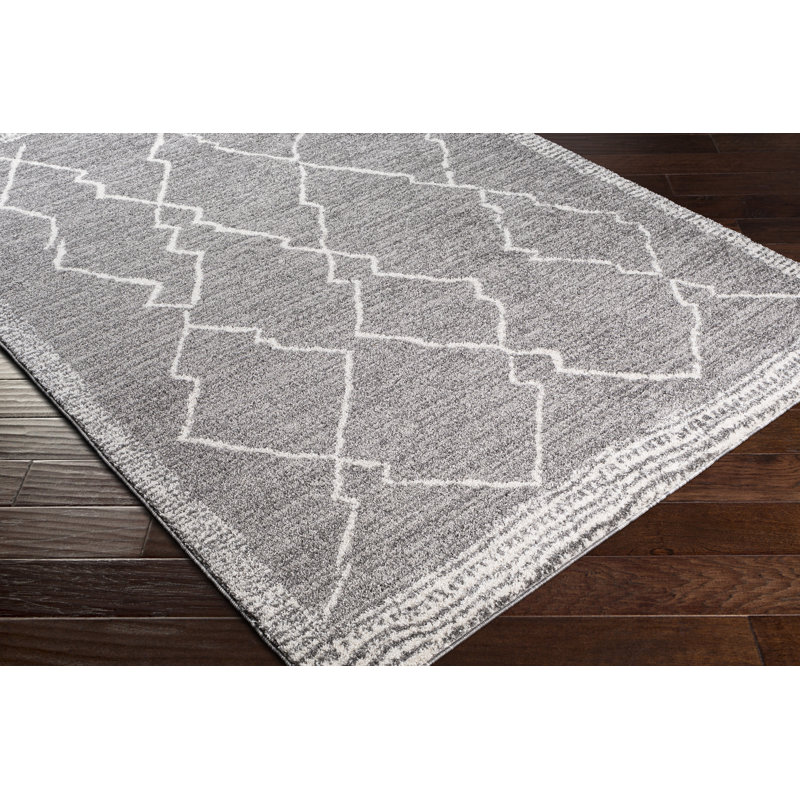 Tapis gris/gris anthracite sud-ouest Arlo, Rectangle 2 pi x 3 pi