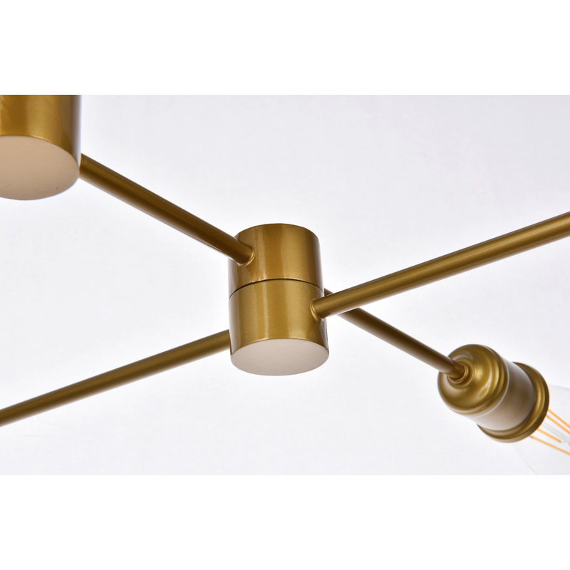 Cecelia 6 - Light Pendant, Brass, 4.4" H x 20" W x 20" D