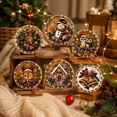 Christmas Decor Christmas DIY Diamond Art Ornament Kit