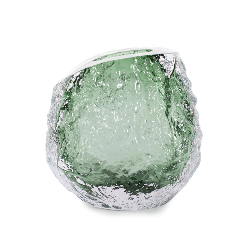Hosmer Crystalized Glass Vase- Small