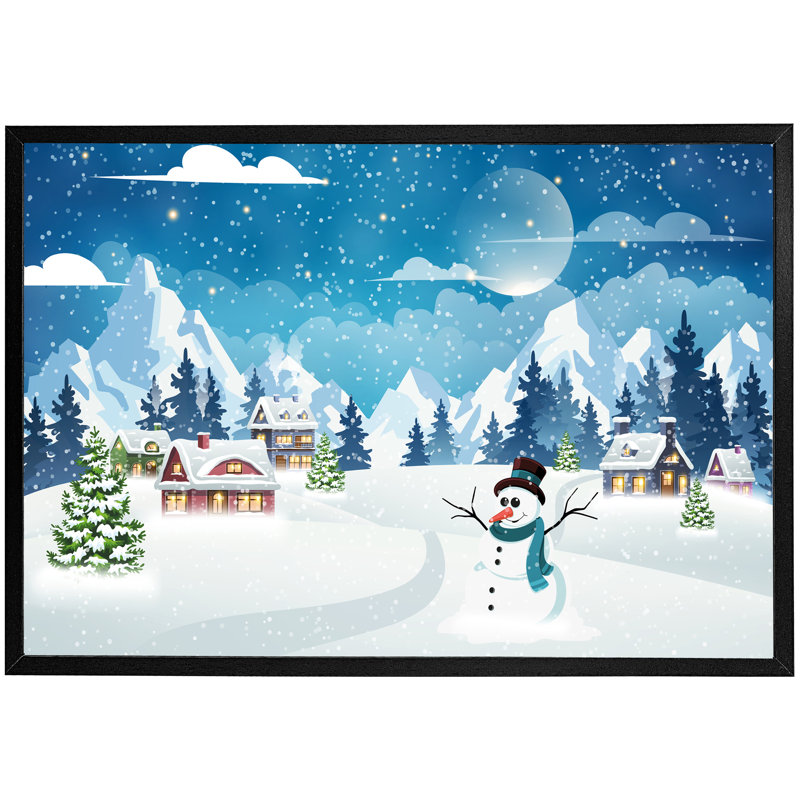 Dameron Dog Bone - Single Picture Frame Print, Black, 51cm H x 76cm W x 4cm D