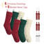 Ensemble de 6 bas de Noël torsadés colorés de 18 po, bas de Noël tricoté pour Noël, bas de Noël grand tricoté